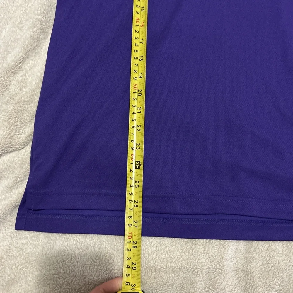 Nike LSU Tigers Dri-Fit Polo Shirt‎ Mens Medium Purple Gold Short Sleeve NCAA